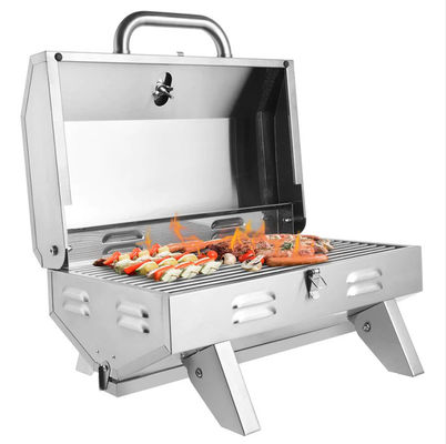 Portable Outdoor Gas Grill for Pizza BBQ Stainless Steel Countertops and Lightweight