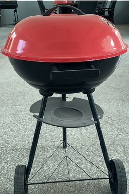 All-Season 17 Inches Garden Patio Design Apple Shape Outdoor BBQ Grill Charcoal Smoker