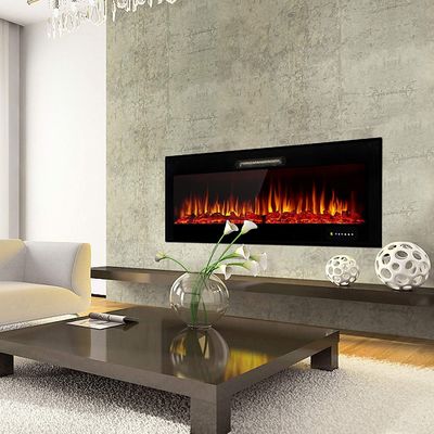 Electric Fire Place with 9 Flame Colors Wall Mounted Electric Fireplace Heater Flame