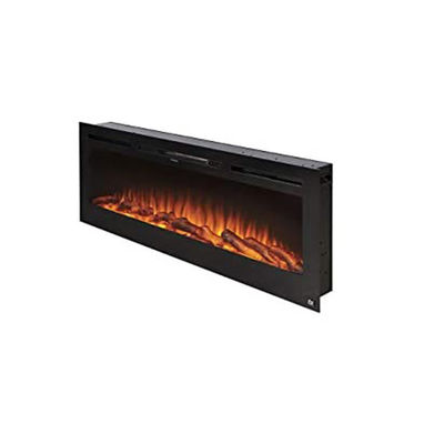 Electric 1500w 50" Decorative 15 Colors Flame Wall Mounted Recessed LED Fireplaces Heater