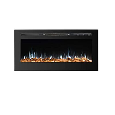 Electric 1500w 50" Decorative 15 Colors Flame Wall Mounted Recessed LED Fireplaces Heater