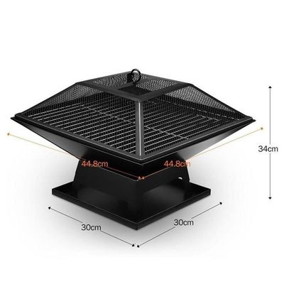 High Pressure Protection Device Foldable Stainless Steel BBQ Grill for Outdoor Camping