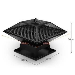 High Pressure Protection Device Foldable Stainless Steel BBQ Grill for Outdoor Camping