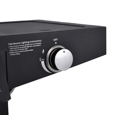 Customized Logo Print Steel Burger BBQ 4 Burners Outdoor Gas Barbeque Grill with Logo