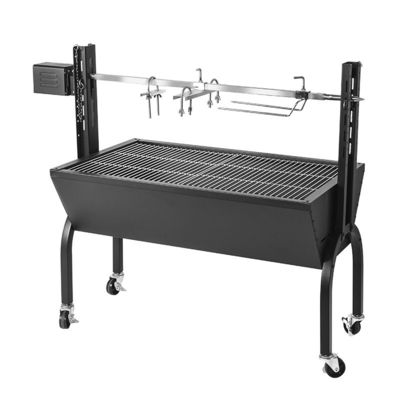 Adjustable Height Rotisserie Grill Machine Stainless Steel Roaster for Outdoor BBQ Party