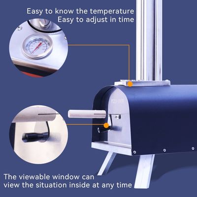 Commercial Outdoor Pizza Oven Gas Grill with Pizza Stone and Accessories