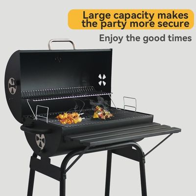 Folding Charcoal Grills Smokeless Outdoor Smoker Traiger with Chrome Plated Finish