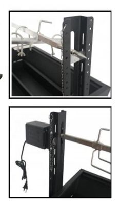 Powder Coated Automatic Rotating Rotisserie Lamb Rotated BBQ Grill for Easy Assembly