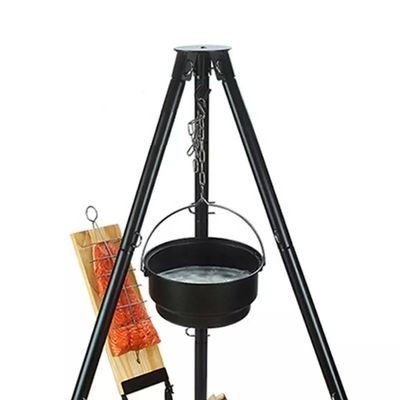 52x2cm Cooking Area Tripod Swivel Grill Outdoor Camping BBQ with Flame Safety Device