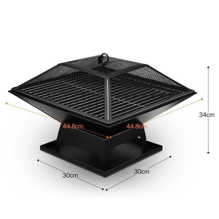 High Pressure Protection Device Foldable Stainless Steel BBQ Grill for Outdoor Camping