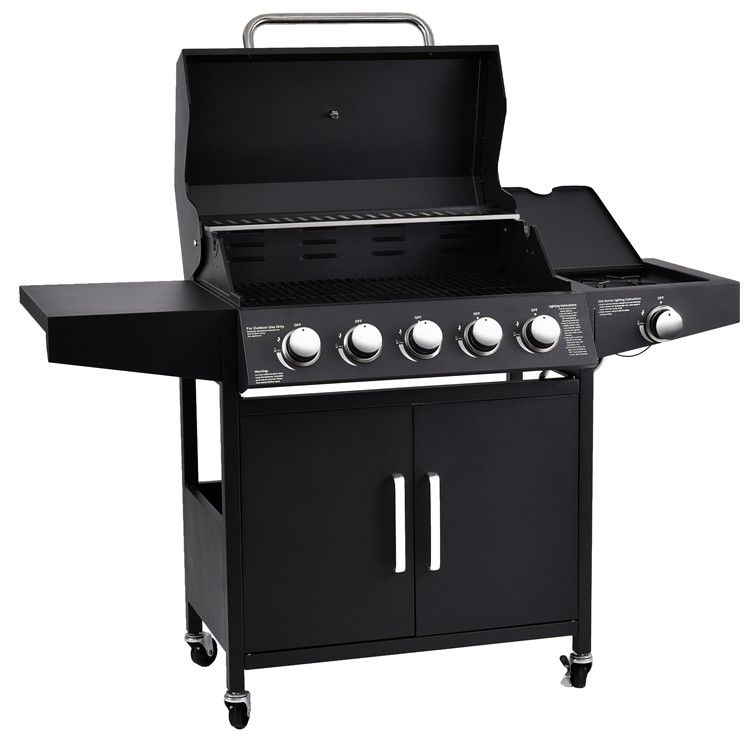 OEM 5 1 Burners GSA Grills Commercial Barbecue Chicken Grill Machine BBQ Grill Smoker